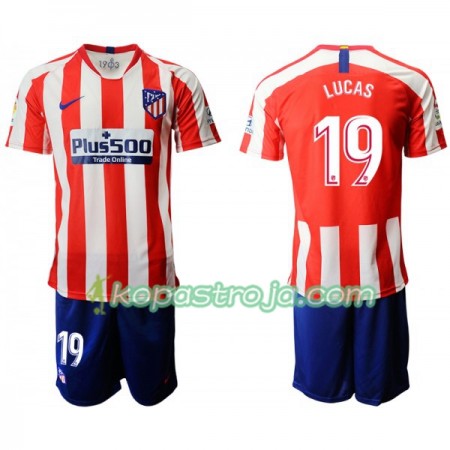 Billiga Fotbollströjor Atlético Madrid LUCAS 19 Barn Hemma tröja 2019/20 Kortärmad